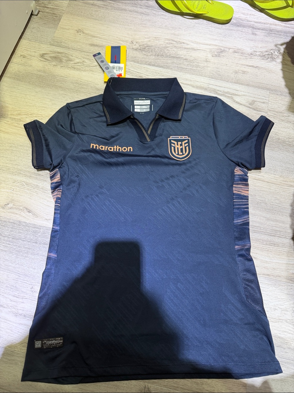 The Marathon Clothing Navy Blue Jersey with Copper Accents